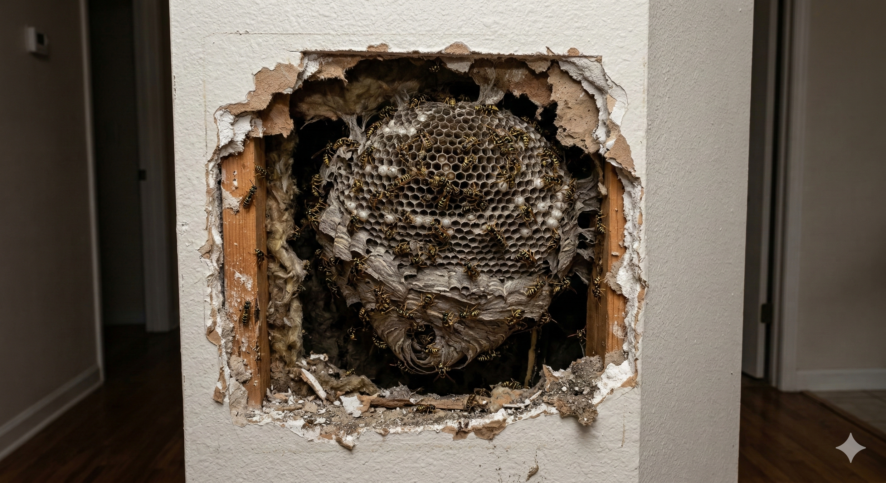 Wasp Nest in a Wall: Why You Should NEVER Plug the Entry Hole